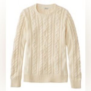 Women's LL
Bean Cable Knit Sweater, Crewneck, Regular, M